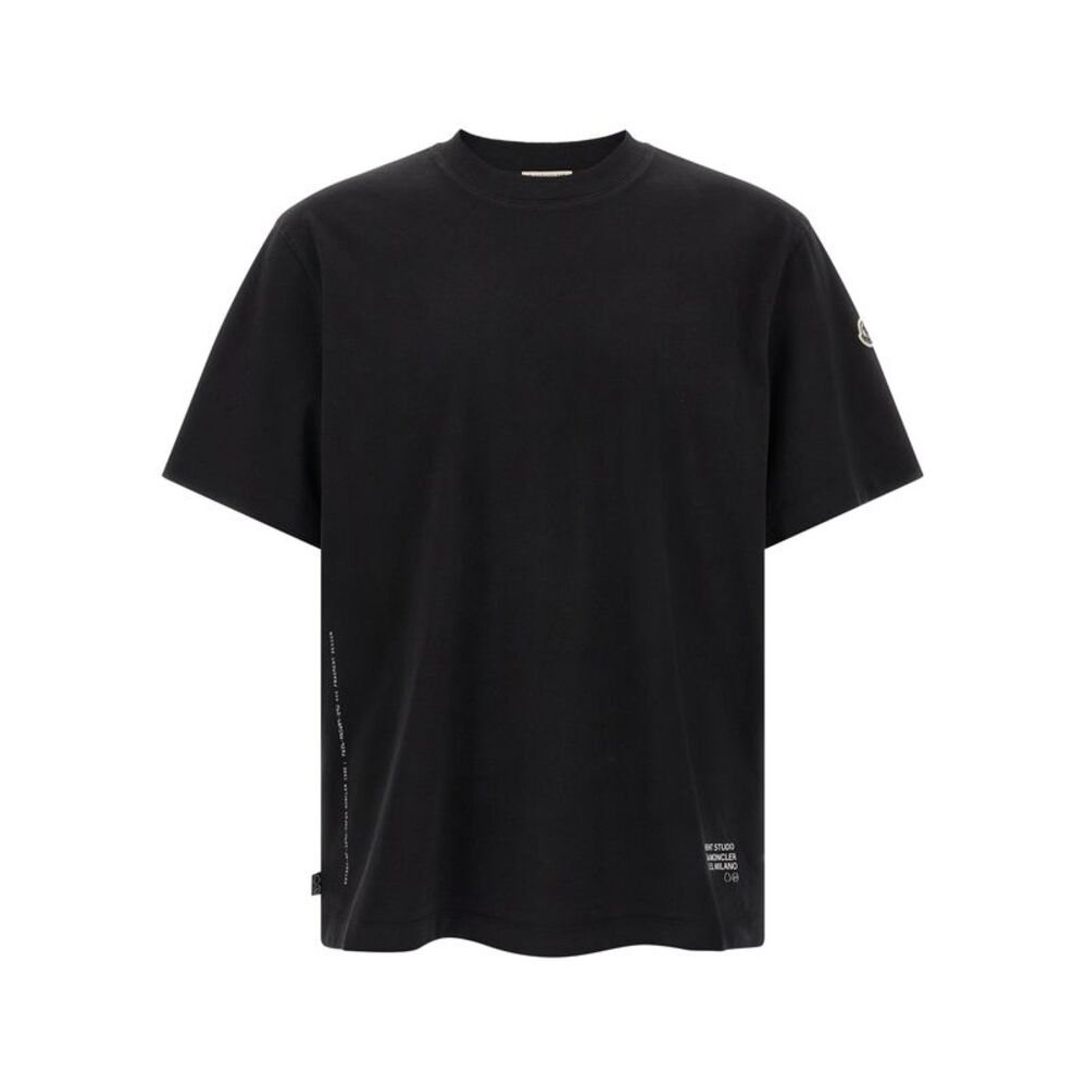 MONCLER GENIUS Black Cotton Men's T-Shirt